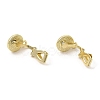 Alloy Clip-on Earring Findings FIND-L015-012A-G-2