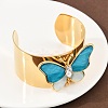 304 Stainless Steel Acrylic Cuff Bangles for Women LS-BJEW-A049-05G-02-3