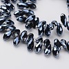 Electroplate Glass Beads Strands EGLA-G008-FP01-1
