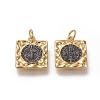 Brass Pendants KK-L188-14GB-3