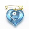 Handmade Lampwork Brooches LAMP-R139-09-1