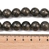 Natural Pyrite Beads Strands G-P303-01-8mm-8-4