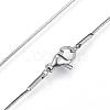 Non-Tarnish 304 Stainless Steel Snake Chain Necklaces NJEW-D285-36P-2