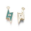 Brass Enamel Charms KK-N232-220-3