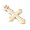 304 Stainless Steel Tiny Cross Charms STAS-H149-01G-1