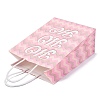 Christmas Printed Rectangle Paper Packing Bags with Handles CARB-D016-04-4