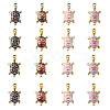 20Pcs 4 Colors Alloy Enamel Pendants ENAM-CJ0002-44-1