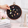 Flat Round Polyester & Acrylic Wall Mounted Brooch Organizer Display Boards AJEW-WH20006-30A-3