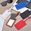5Pcs 5 Colors Rectangle PU Leather Luggage Tag AJEW-ME0002-85-4