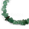 Unisex Chip Natural Green Aventurine Beaded Stretch Bracelets BJEW-S143-11-3