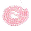 Crackle Baking Paint Imitation Jade Glass Beads Strands DGLA-T003-8mm-02-2