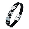 201 Stainless Steel Constellation Beaded Bracelet LS-ZODI-PW0001-044B-1