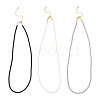 3Pcs 3 Colors 3MM Nylon Milan Cord Necklace Making NJEW-TA0001-23-1