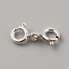 925 Sterling Silver Double Spring Ring Clasps STER-WH0008-34-1