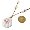 Shell Pendant Necklaces NJEW-TA00179-01-4