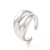 Brass Open Cuff Rings RJEW-P098-10P-1