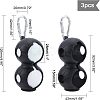3Pcs 8-shape Silicone Silicon Golf Ball Cover AJEW-FH0002-06-3