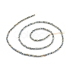 Electroplate Glass Beads Strands EGLA-F149-FP-09-4
