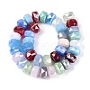 Electroplate Glass Beads Strands EGLA-N022-04A-A01-2