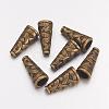 Tibetan Style Alloy Bead Cone X-TIBEB-00821-AB-NR-1