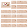 Wood Cabochon Settings WOOD-WH0124-162A-1