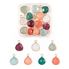 14Pcs 7 Style Natural White Jade Pendants G-LS0002-06-1
