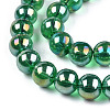 Electroplate Transparent Glass Beads Strands GLAA-T032-T8mm-AB21-3
