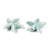 Spray Painted Synthetic Turquoise Beads Strands G-Q606-110F-3