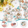 240Pcs 12 Styles Transparent Spray Painted Glass Beads GLAA-AR0001-40-3