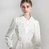 Leaf Polyester Embroidery Lace Appliques DIY-FG0003-90A-5
