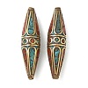 Handmade Tibetan Style Beads KK-Z157-09AG-02-1