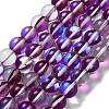 Synthetic Moonstone Beads Strands G-P528-J03-24-1