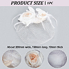Bridal Mesh Veil Floral Cloth Hair Combs MRMJ-WH0077-096-2