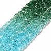Transparent Glass Bead Strands GLAA-H023-02C-2