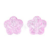 Transparent Spray Painted Glass Beads GLAA-N035-029-C05-2