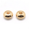 Rondelle Brass Beads KK-L112A-01G-2