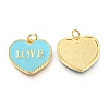 Brass Enamel Pendants KK-B027-03G-E-2