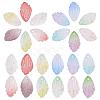 120Pcs 12 Colors Transparent Glass Pendants GLAA-PH0001-39-1