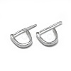Anti-Tarnish 925 Sterling Silver Ice Pick Pinch Bails STER-L057-079B-5