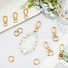 8Pcs Alloy Spring Gate Rings FIND-BBC0004-68-4