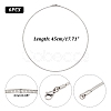 Tarnish Resistant Casual Style 304 Stainless Steel Snake Chain Choker Necklaces STAS-O037-05-3