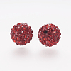 Polymer Clay Rhinestone Beads X-RB-K050-10mm-C22-2