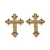 Tibetan Style Alloy Big Pendants TIBEP-A20541-AG-FF-1