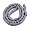 Handmade Polymer Clay Beads Strands CLAY-R089-6mm-111-2