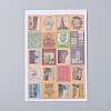 Postage Stamp Shape DIY Paper Label Paster Picture Stickers AJEW-L058-50-3