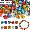 Pave Disco Ball Beads RB-YW0001-16A-1