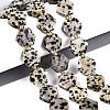 Natural Dalmatian Jasper Beads Strands G-N368-01A-03-1