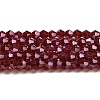 Transparent Electroplate Glass Beads Strands EGLA-A039-T4mm-A27-1