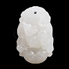 Natural White Jade Carved Pendants G-S384-01A-1