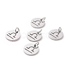 Non-Tarnish 304 Stainless Steel Charms STAS-Q201-T445-7S-3